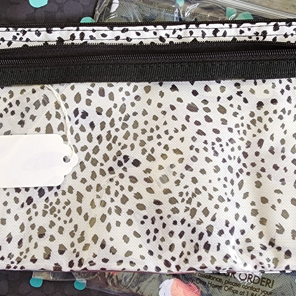 Thirty-One Black and White Cosmetic Bag